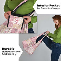 Braille Christmas Grocery Bag Tis The Season Patchwork Style - Wonder Print Shop