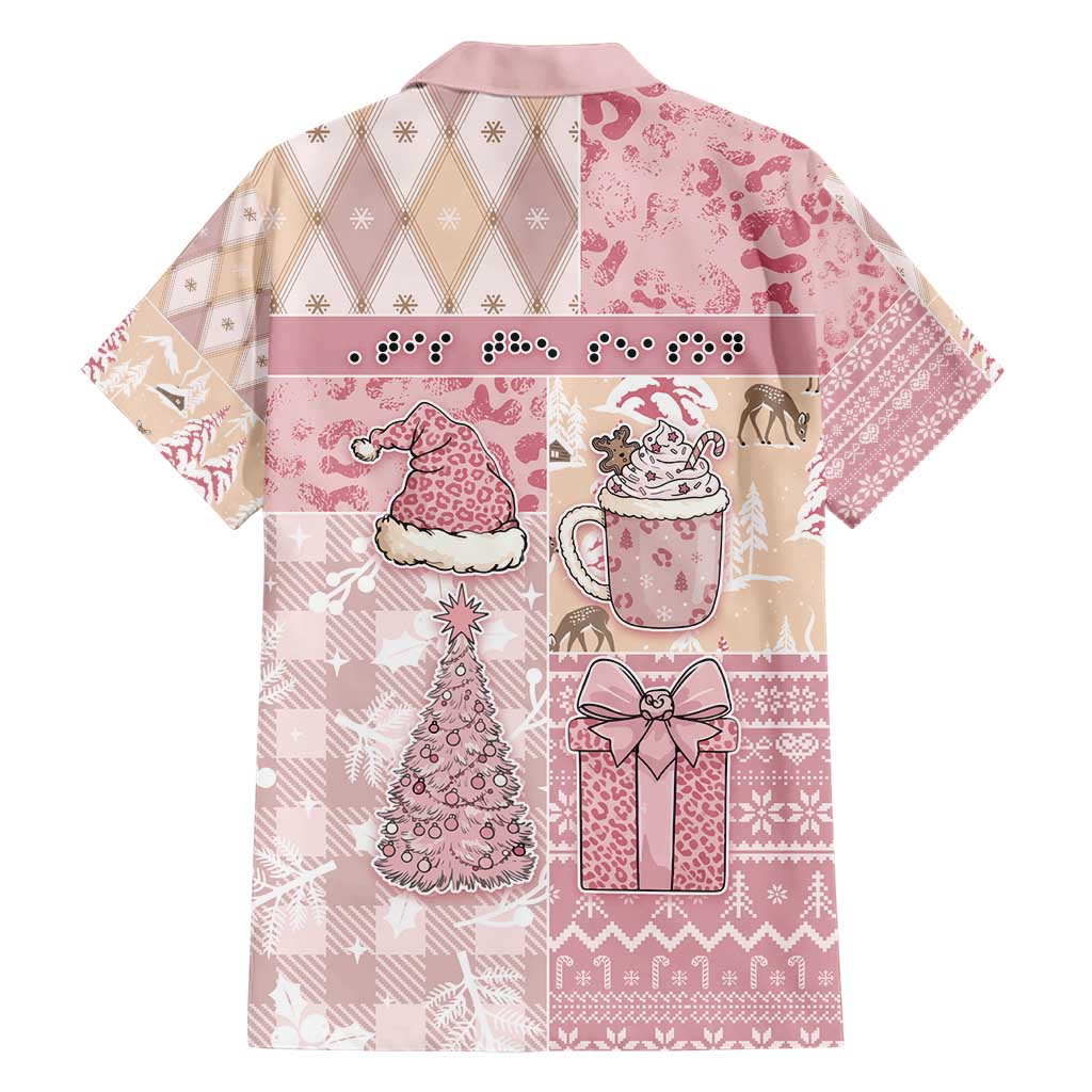 Braille Christmas Hawaiian Shirt Tis The Season Patchwork Style - Wonder Print Shop