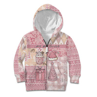 Braille Christmas Kid Hoodie Tis The Season Patchwork Style - Wonder Print Shop