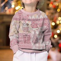 Braille Christmas Kid Ugly Christmas Sweater Tis The Season Patchwork Style - Wonder Print Shop