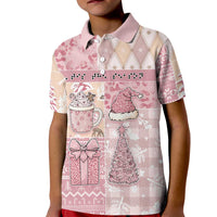 Braille Christmas Kid Polo Shirt Tis The Season Patchwork Style - Wonder Print Shop