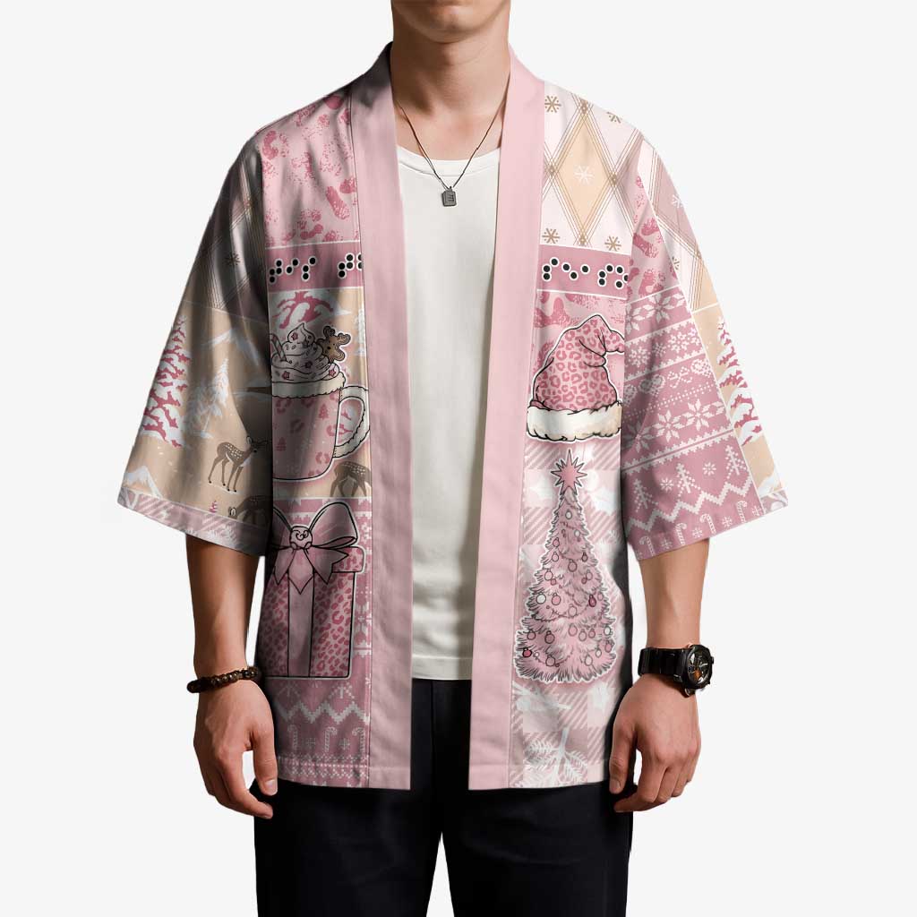 Braille Christmas Kimono Tis The Season Patchwork Style - Wonder Print Shop