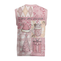 Braille Christmas Knitted V-Neck Vest Tis The Season Patchwork Style - Wonder Print Shop