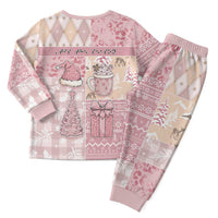 Braille Christmas Pajama Set Tis The Season Patchwork Style - Wonder Print Shop
