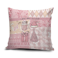 Braille Christmas Pillow Cover Tis The Season Patchwork Style - Wonder Print Shop