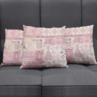 Braille Christmas Pillow Cover Tis The Season Patchwork Style - Wonder Print Shop