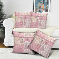 Braille Christmas Pillow Cover Tis The Season Patchwork Style - Wonder Print Shop