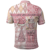 Braille Christmas Polo Shirt Tis The Season Patchwork Style - Wonder Print Shop