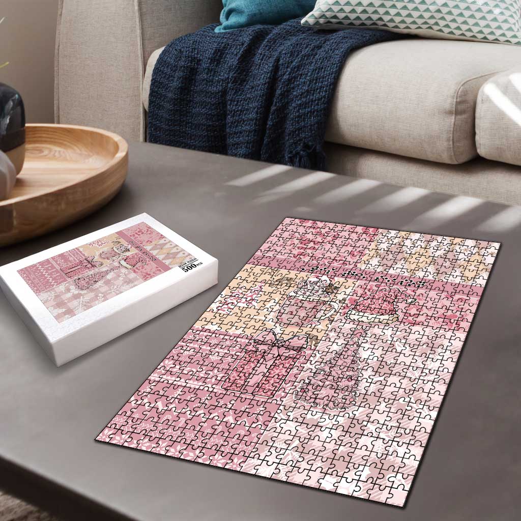 Braille Christmas Puzzle Tis The Season Patchwork Style - Wonder Print Shop