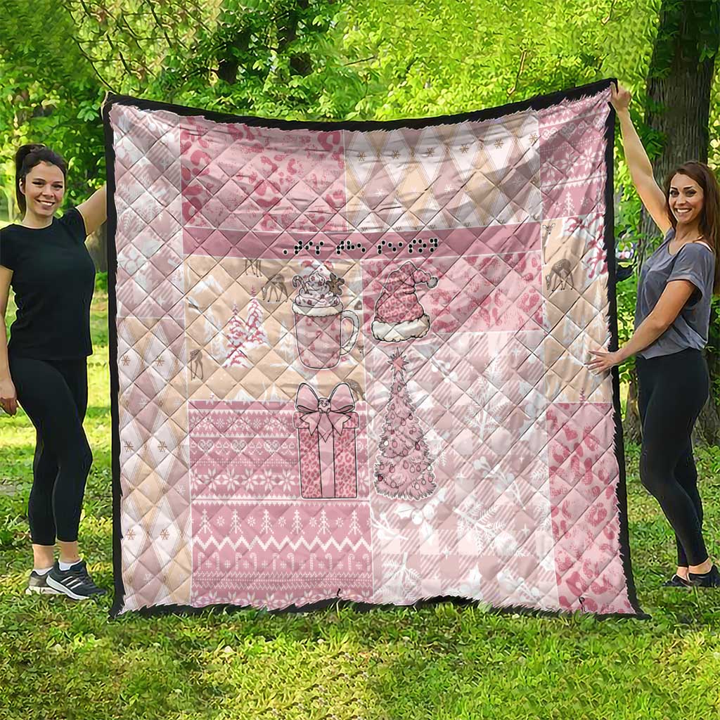 Braille Christmas Quilt Tis The Season Patchwork Style - Wonder Print Shop