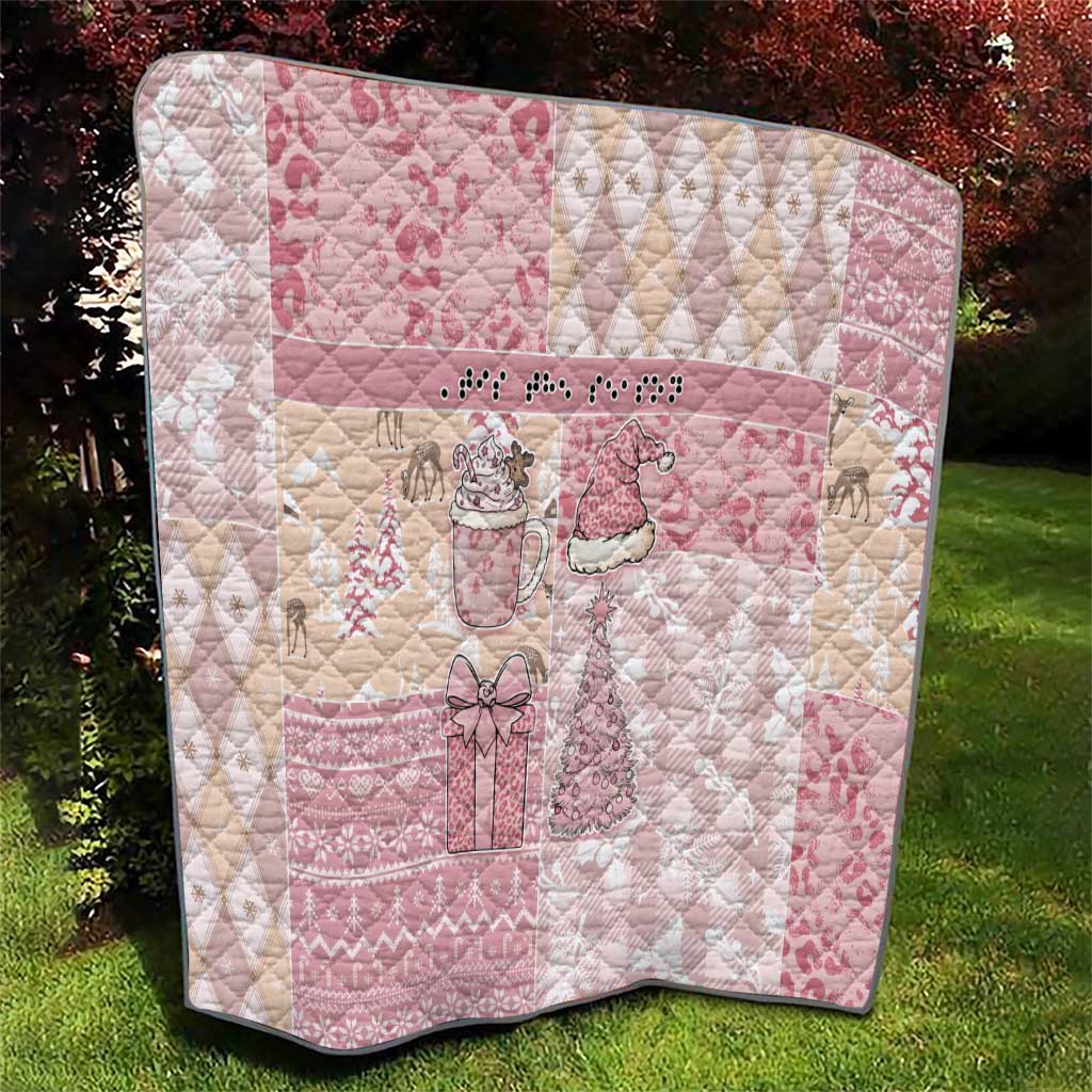 Braille Christmas Quilt Tis The Season Patchwork Style - Wonder Print Shop
