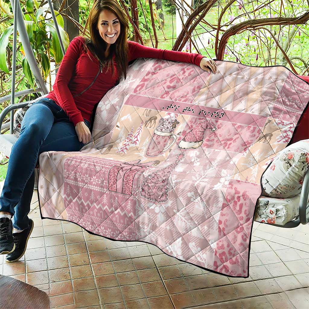 Braille Christmas Quilt Tis The Season Patchwork Style - Wonder Print Shop