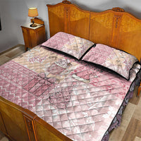 Braille Christmas Quilt Bed Set Tis The Season Patchwork Style - Wonder Print Shop