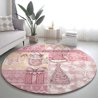 Braille Christmas Round Carpet Tis The Season Patchwork Style - Wonder Print Shop