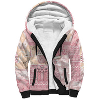 Braille Christmas Sherpa Hoodie Tis The Season Patchwork Style - Wonder Print Shop