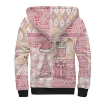 Braille Christmas Sherpa Hoodie Tis The Season Patchwork Style - Wonder Print Shop