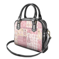 Braille Christmas Shoulder Handbag Tis The Season Patchwork Style - Wonder Print Shop