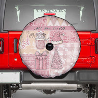 Braille Christmas Spare Tire Cover Tis The Season Patchwork Style - Wonder Print Shop