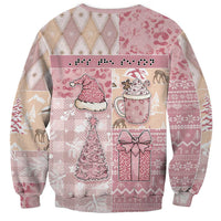 Braille Christmas Sweatshirt Tis The Season Patchwork Style - Wonder Print Shop