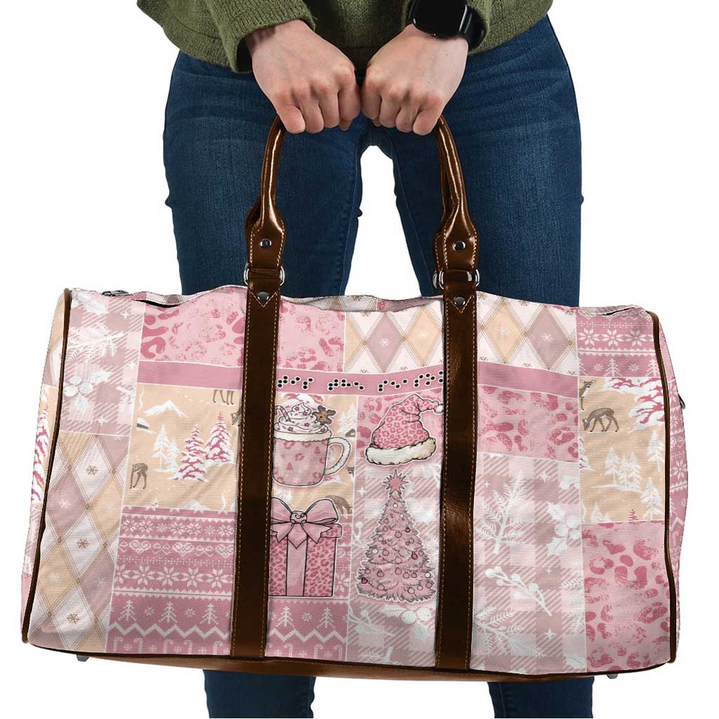 Braille Christmas Travel Bag Tis The Season Patchwork Style - Wonder Print Shop