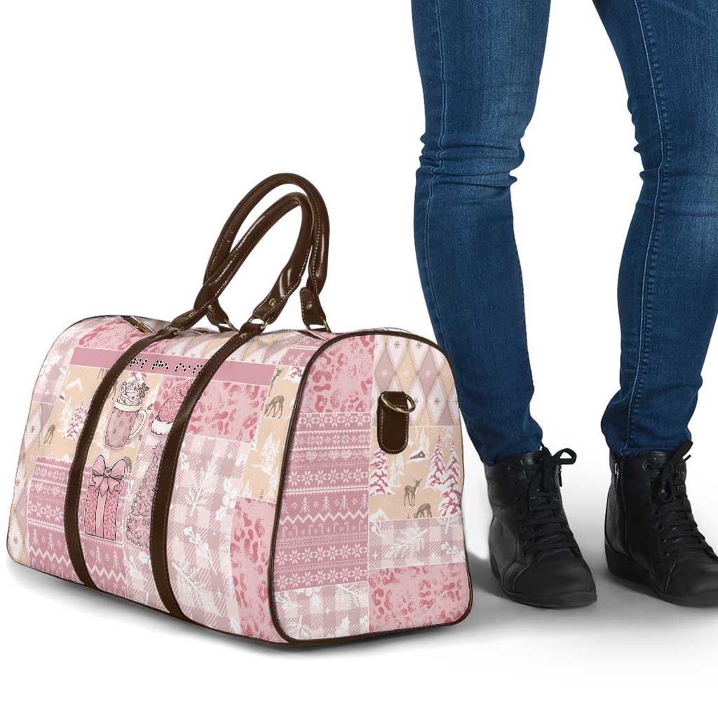 Braille Christmas Travel Bag Tis The Season Patchwork Style - Wonder Print Shop