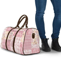 Braille Christmas Travel Bag Tis The Season Patchwork Style - Wonder Print Shop