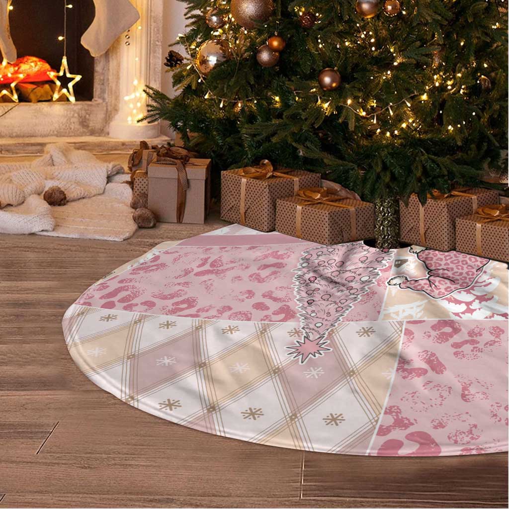 Braille Christmas Tree Skirt Tis The Season Patchwork Style - Wonder Print Shop