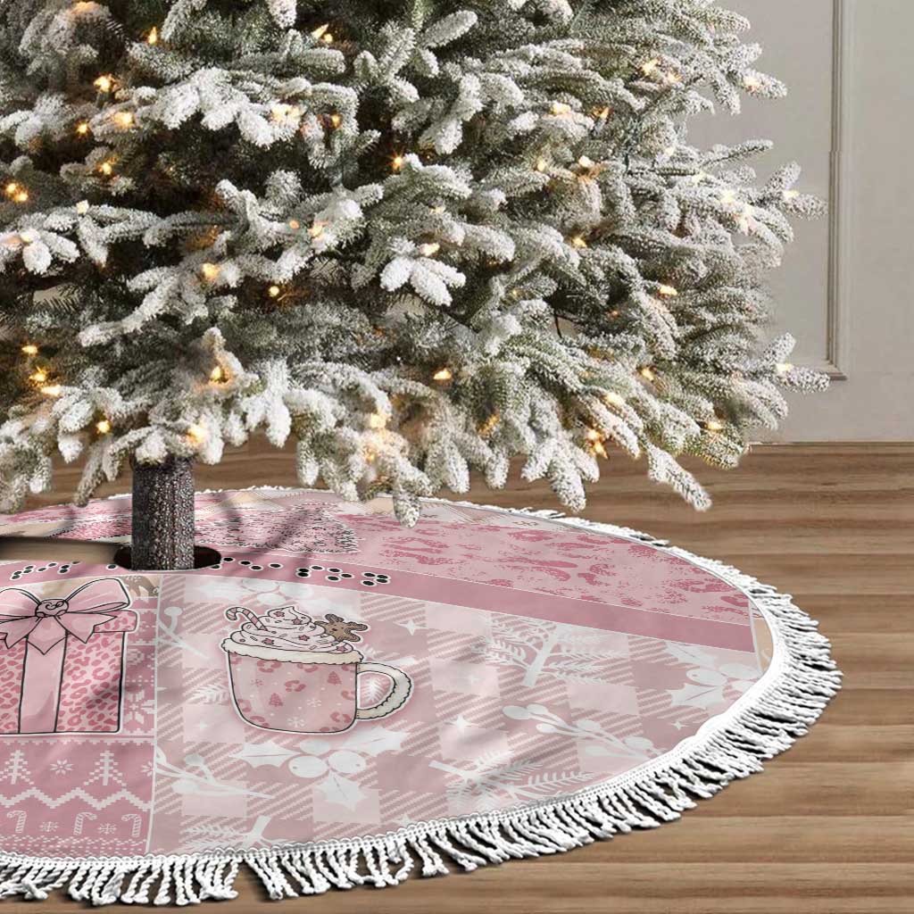 Braille Christmas Tree Skirt Tis The Season Patchwork Style - Wonder Print Shop