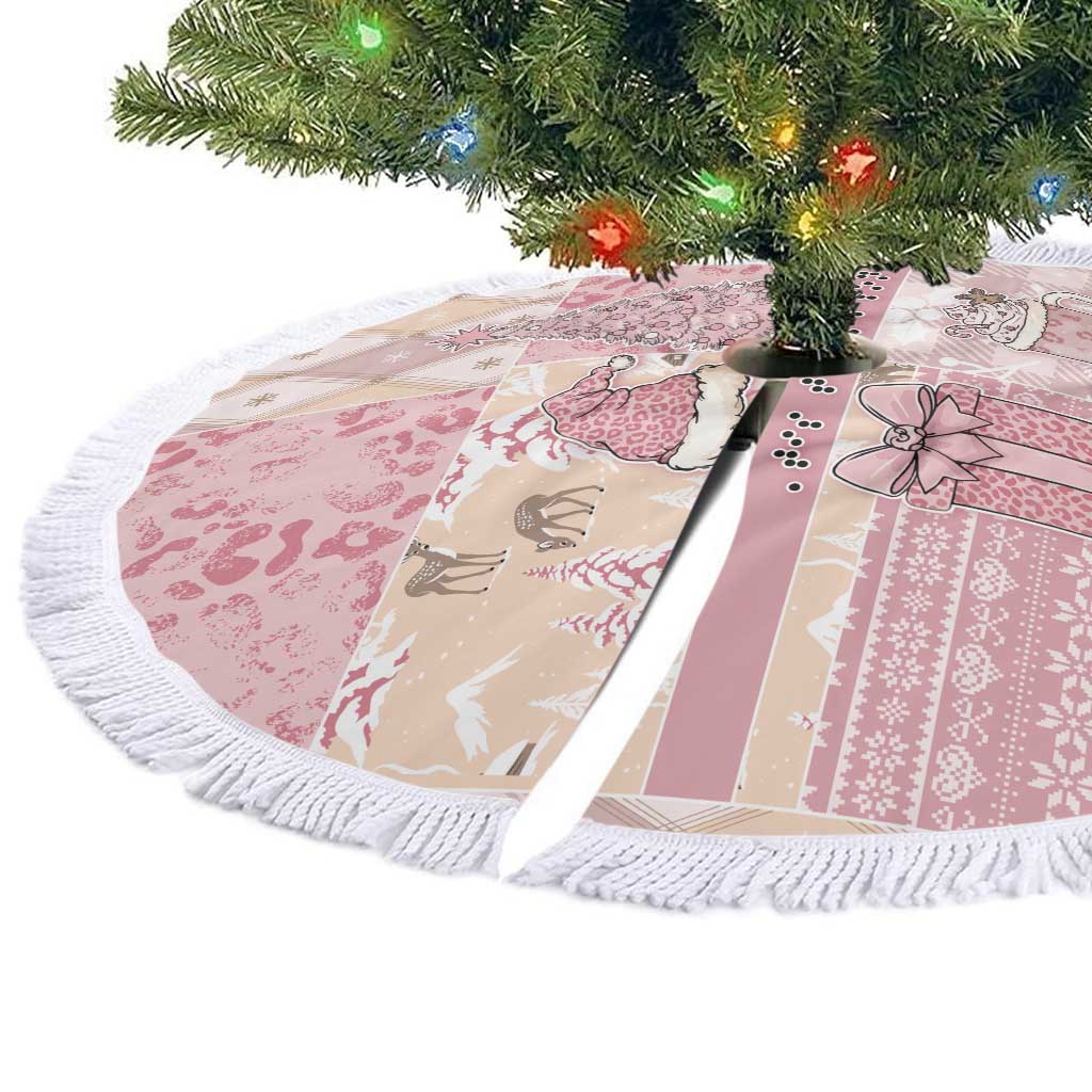 Braille Christmas Tree Skirt Tis The Season Patchwork Style - Wonder Print Shop