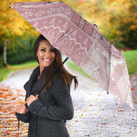 Braille Christmas Umbrella Tis The Season Patchwork Style - Wonder Print Shop