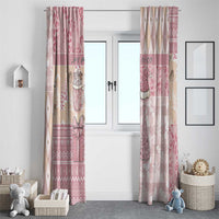 Braille Christmas Window Curtain Tis The Season Patchwork Style - Wonder Print Shop