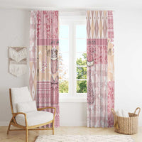 Braille Christmas Window Curtain Tis The Season Patchwork Style - Wonder Print Shop
