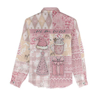 Braille Christmas Women Casual Shirt Tis The Season Patchwork Style - Wonder Print Shop
