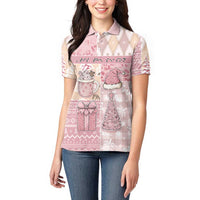 Braille Christmas Women Polo Shirt Tis The Season Patchwork Style - Wonder Print Shop