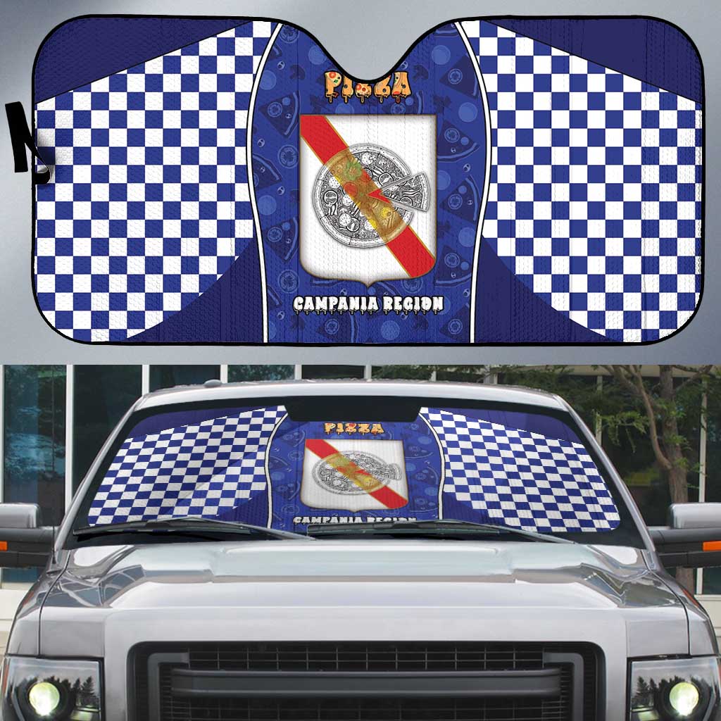 Italy Campania Auto Sun Shade Pizza Foodie Pride - Wonder Print Shop