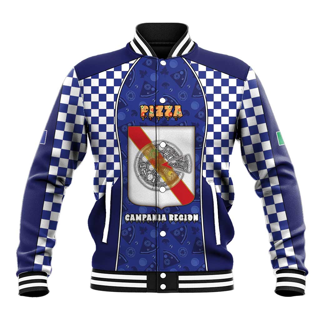 Personalized Italy Campania Baseball Jacket Pizza Foodie Pride - Wonder Print Shop
