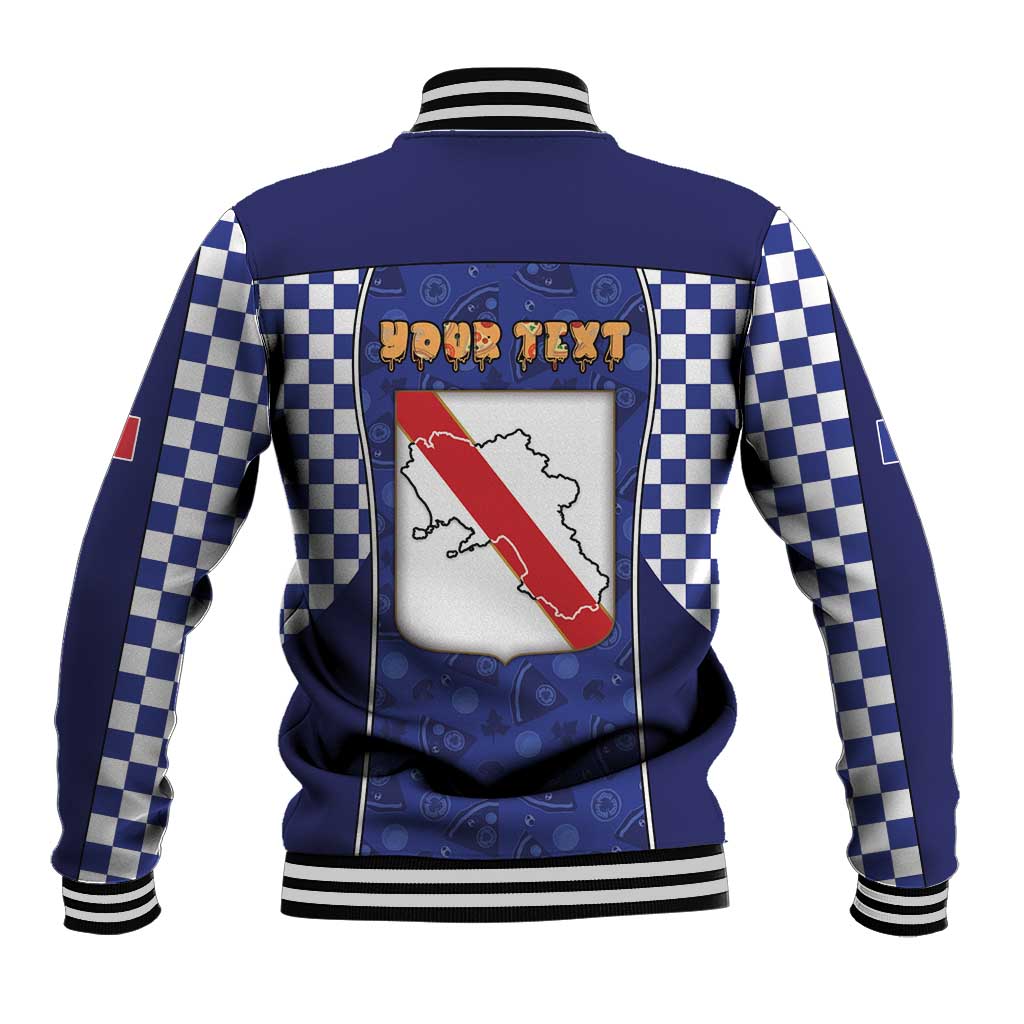 Personalized Italy Campania Baseball Jacket Pizza Foodie Pride - Wonder Print Shop