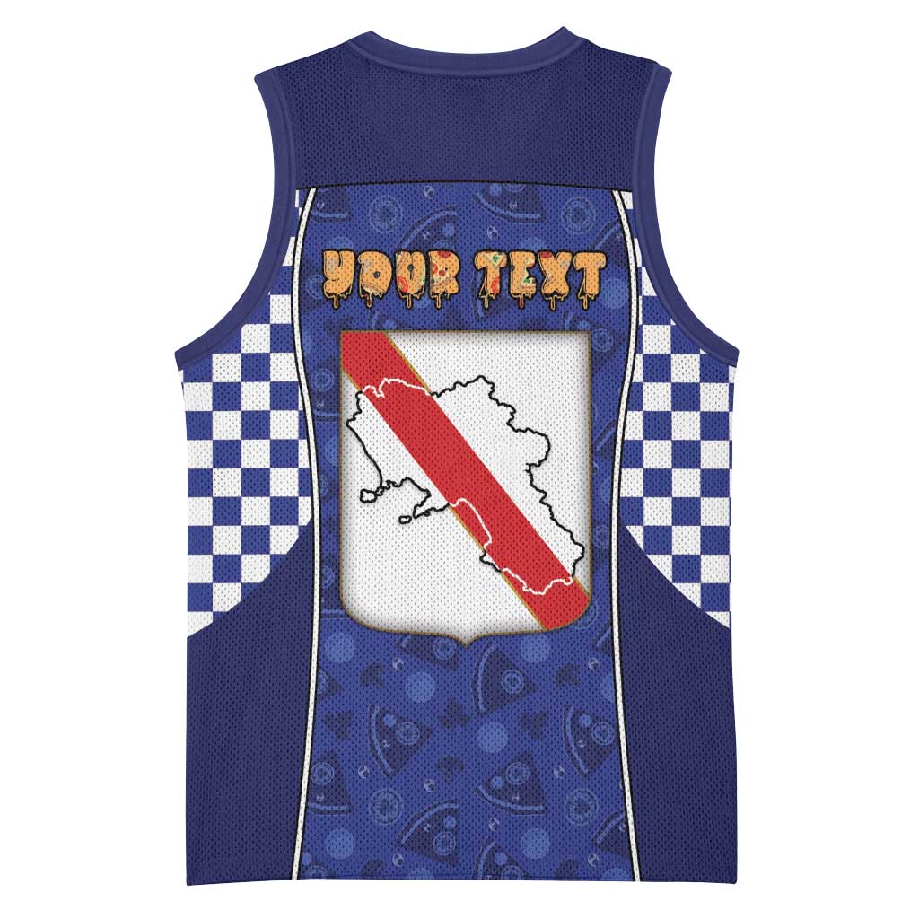 Personalized Italy Campania Basketball Jersey Pizza Foodie Pride - Wonder Print Shop