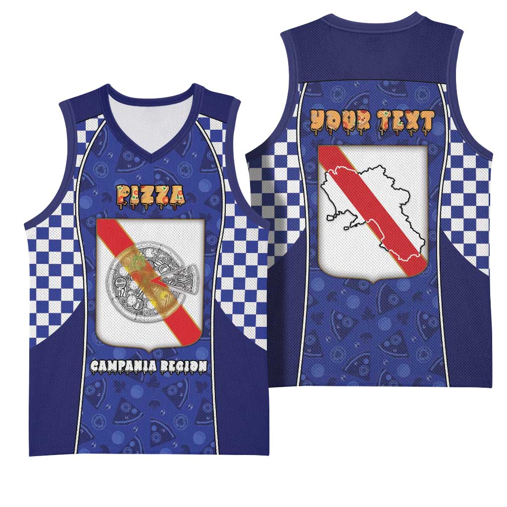 Personalized Italy Campania Basketball Jersey Pizza Foodie Pride - Wonder Print Shop