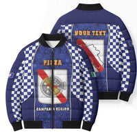 Personalized Italy Campania Bomber Puffer Jacket Pizza Foodie Pride - Wonder Print Shop