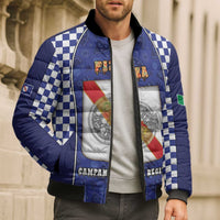 Personalized Italy Campania Bomber Puffer Jacket Pizza Foodie Pride - Wonder Print Shop