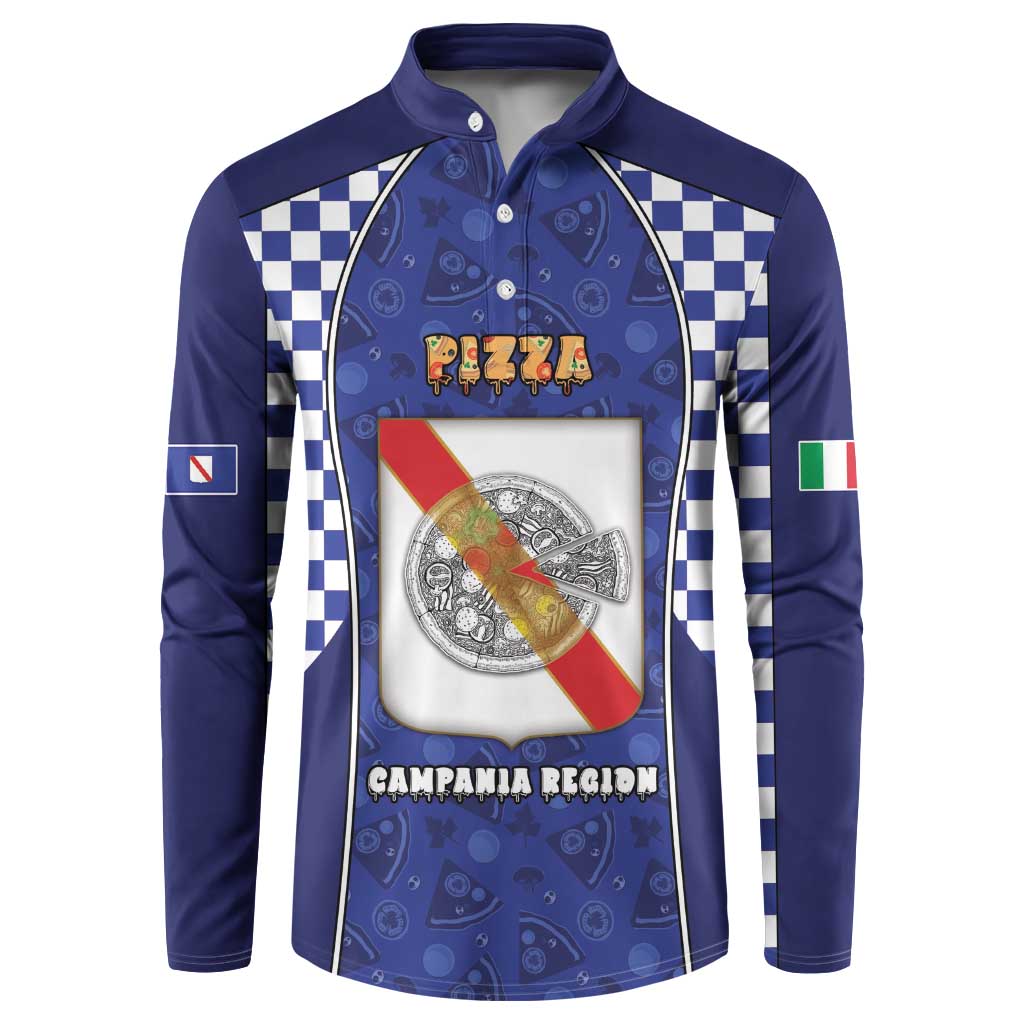 Personalized Italy Campania Button Sweatshirt Pizza Foodie Pride - Wonder Print Shop