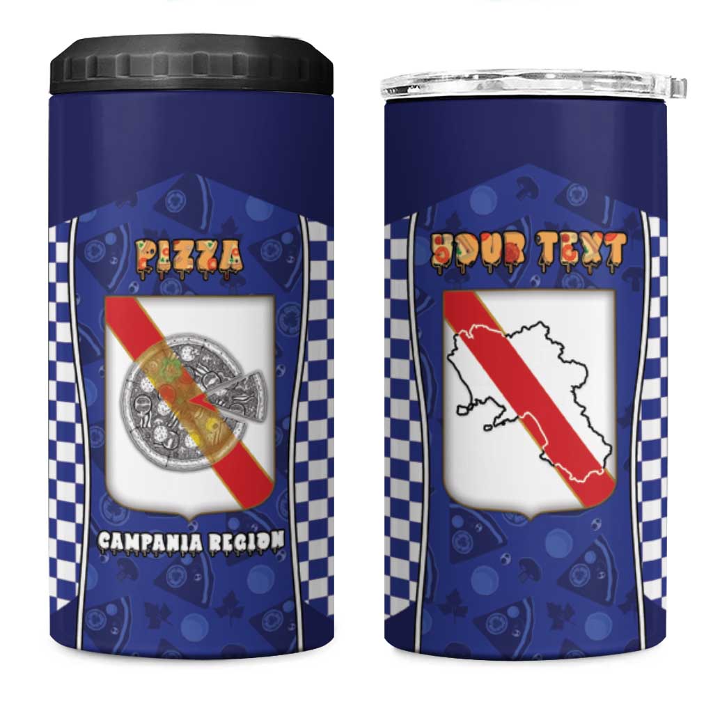 Personalized Italy Campania 4 in 1 Can Cooler Tumbler Pizza Foodie Pride - Wonder Print Shop
