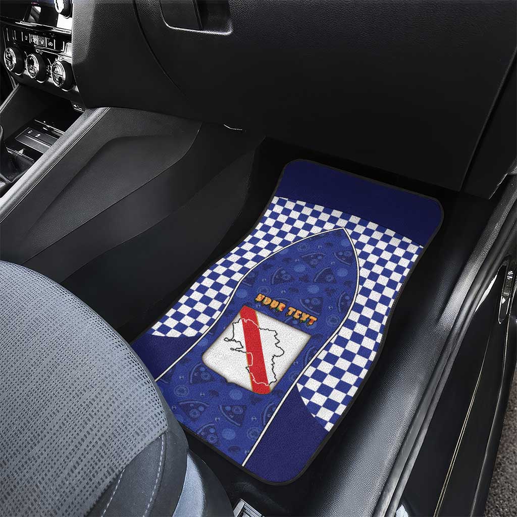 Personalized Italy Campania Car Mats Pizza Foodie Pride - Wonder Print Shop