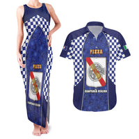 Personalized Italy Campania Couples Matching Tank Maxi Dress and Hawaiian Shirt Pizza Foodie Pride - Wonder Print Shop
