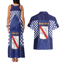 Personalized Italy Campania Couples Matching Tank Maxi Dress and Hawaiian Shirt Pizza Foodie Pride - Wonder Print Shop
