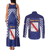 Personalized Italy Campania Couples Matching Tank Maxi Dress and Long Sleeve Button Shirt Pizza Foodie Pride - Wonder Print Shop