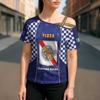 Personalized Italy Campania Cross Shoulder Shirt Pizza Foodie Pride - Wonder Print Shop