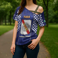 Personalized Italy Campania Cross Shoulder Shirt Pizza Foodie Pride - Wonder Print Shop