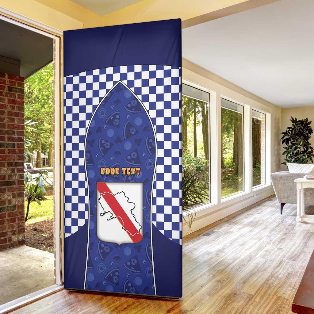 Personalized Italy Campania Door Cover Pizza Foodie Pride - Wonder Print Shop